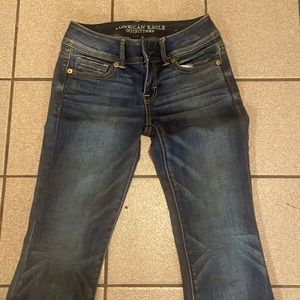 Kids dark wash American eagle denim jeans